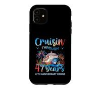 Croisière à Travers Les 47 Ans du 47e Anniversaire d'une croisière en Couple Coque pour iPhone 11