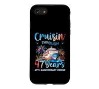 Croisière à Travers Les 47 Ans du 47e Anniversaire d'une croisière en Couple Coque pour iPhone SE (2020) / 7/8