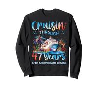 Croisière à Travers Les 47 Ans du 47e Anniversaire d'une croisière en Couple Sweatshirt