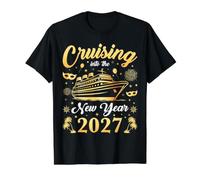 Croisière dans Le réveillon du Nouvel an 2027 Faveurs de fête en Famille T-Shirt Graphique avec Valeur