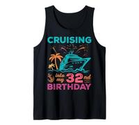 Croisière dans Mon 32e Anniversaire Squad Croisière Vacances Débardeur
