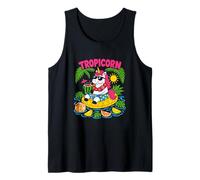 Croisière de Vacances d'été Tropicale Tropicorn Funny Unicorn Débardeur