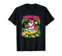 Croisière de Vacances d'été Tropicale Tropicorn Funny Unicorn T-Shirt