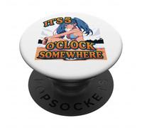 Croisière de Vacances : il est 5 Heures, Quelque Part, Anime Sexy, Waifu PopSockets PopGrip Adhésif