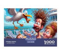 Croisière en Famille - Puzzle 1000 Pièces, Activité Familiale Amusante et Difficile, Anti-Stress 52x38cm/1000pcs
