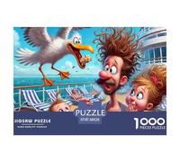 Croisière en Famille - Puzzle 1000 Pièces, Famille de Dessins Animés, Jeu Très Difficile, Anti-Stress 38x26cm/1000pcs