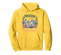 Croisière en Yacht et Rock à Dockside Daydreamin, Ambiance rétro au Coucher du Soleil Sweat à Capuche