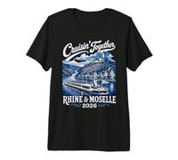Croisière Ensemble Rhin Moselle 2026 Cochem River Cruise T-Shirt Haut de Gamme
