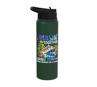 Croisière ensemble sur Grand Cayman Ship Dolphin Vacation Stainless Steel Insulated Water Bottle