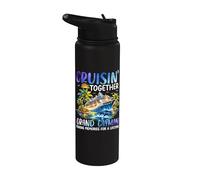 Croisière ensemble sur Grand Cayman Ship Dolphin Vacation Stainless Steel Insulated Water Bottle