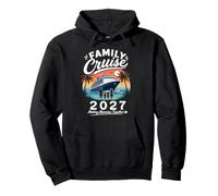 Croisière familiale 2027 - Voyage de Vacances Assorti au Coucher du Soleil Tropical Sweat à Capuche