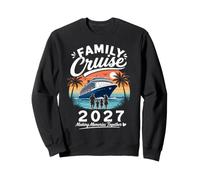 Croisière familiale 2027 - Voyage de Vacances Assorti au Coucher du Soleil Tropical Sweatshirt