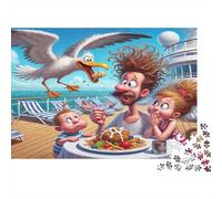 Croisière familiale Aventure Puzzles 1000 Pièces Papier recyclé pour Adultes Puzzle pour Adultes Jeu Difficile et Stimulant Excellente idée Cadeau pour Enfants à partir de 12 Ans 38x26cm/1000pcs