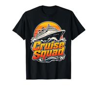 Croisière Squad Bateau de Groupe Assorti Coucher de Soleil T-Shirt