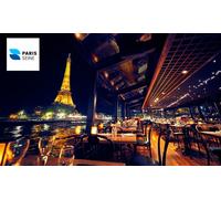 Croisière sur la Seine : Dîner Paris privilège / 21h15 du lundi au vendredi et dimanche 7 / 1 personne