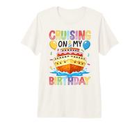 Croisière sur Mon Bateau de gâteau d'anniversaire T-Shirt Haut de Gamme