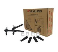 Croisillon à cale autonivelant CLIP-IT - Kit 3 mm - 125 croisillons + 125 cales + 1 pince à niveler - Système de nivellement de carrelage - FLAT-PRO