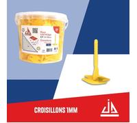 CROISILLONS AUTO NIVELANTS 1MM/250 PCES JDSYSTEME