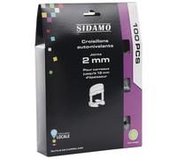 Croisillons auto-nivelants Joint de 2 mm pour joints réguliers et carrelage nivelé SIDAMO - 11255311