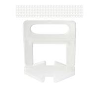 Croisillons auto-nivelants pour carrelage, Largeur de joint de 2 mm et hauteur de carreaux de 3 à 15 mm, 100 pièces, Système de nivellement carreaux, Aide à la pose, Outils carrelages, Entretoises