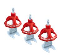 Croisillons carrelage autonivelant 4 mm | 200 clips + 100 cadrans réutilisables | 3-22 mm I Shaffer pro | compatible 20mm I système nivellement à visser | aide la pose de carreaux pour pose Sols/murs