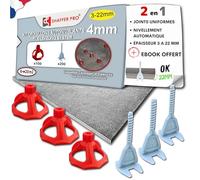 Croisillons carrelage autonivelant 4mm I SHAFFER PRO I Comptatible 20mm