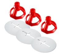 Croisillons carrelage autonivelant - Kit Système de Nivelage Carrelage - 200 Rondelles + 200 Cadrans - Protection Anti-Friction - Compatible Croisillons Autonivelants - SHAFFER PRO