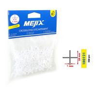 Croisillons d'écartement 1 mm MEJIX 180121 - 250 pièces