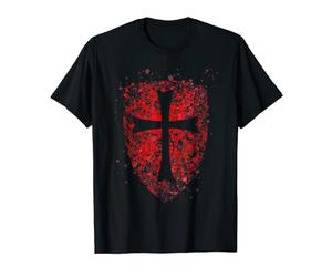 Croisillons Templier Crusader Distressed Cross pour homme T-Shirt