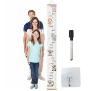 Croissance De La Règle De Croissance - Tableau De Mesure De La Hauteur De Toile, Décor Mural Amovible Pour | Croissance En Bois Suspendu Avec Des Numéros Imprimés Pour Axe