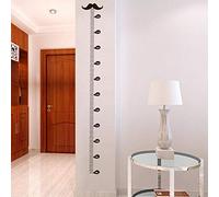 Croissance Hauteur Toise Tableau De Croissance Moustache Stickers Muraux Décoratifs Art Stickers Salon Décorations Pour La Maison Bricolage Enfants-Noir
