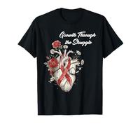 Croissance Tout au Long du Mois de Lutte Contre Les Maladies cardiaques T-Shirt