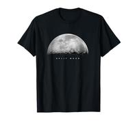 Croissant de Lune Demi-Partie Lune éclipse Lunaire Nuit Ciel T-Shirt