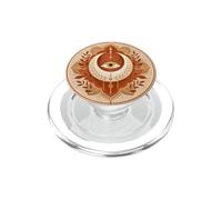 Croissant de Lune Mystique Qui voit Tous Les Yeux PopSockets PopGrip pour MagSafe