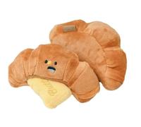 Croissant Jouet en peluche pour chien, jouet couineur pour chien croissant pour faire ses dents, renifler interactif et stimulation pour tapis couineur mental P
