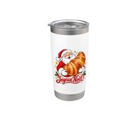 Croissant Joyeux Noel Gobelet isotherme en acier inoxydable double paroi