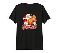 Croissant Joyeux Noel T-Shirt Haut de Gamme