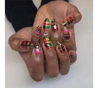 Croit D'amande Presse Sur Des Ongles Faux Nails Stick Artificiel Acrylique Brillant Sur 12 Taille 24pcs Clues Glues Acryliques Nail Pour Les Femmes Clear