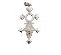 Croix Agadez "Iférouane" en Argent 925 Estampillé - Bijou Touareg Traditionnel - Artisanat du Niger