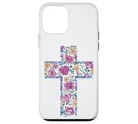 Croix Aquarelle Florale Bible catholique Coque pour iPhone 12 Mini