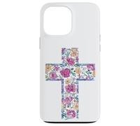 Croix Aquarelle Florale Bible catholique Coque pour iPhone 13 Pro Max