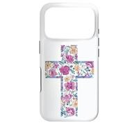 Croix Aquarelle Florale Bible catholique Coque pour iPhone 17 Pro