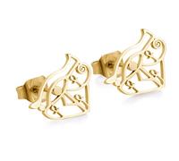 Croix Boucles d'oreilles Pour Femmes Acier Inoxydable Antique Egypte Croix Oeil d'Horus Stud Boucles d'oreilles Amulette Bijoux