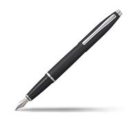 Croix Calais Noir mat stylo plume stylet moyen - Cadeau at0116 - 14 ms