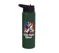 Croix catholique chevalier templier croisé Stainless Steel Insulated Water Bottle