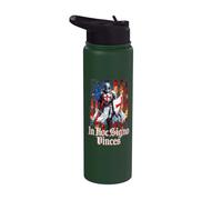 Croix catholique chevalier templier croisé Stainless Steel Insulated Water Bottle