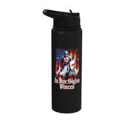 Croix catholique chevalier templier croisé Stainless Steel Insulated Water Bottle