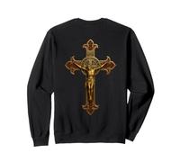 Croix catholique - Crucifix de Saint Benoît Sweatshirt