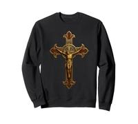 Croix catholique - Crucifix de Saint Benoît Sweatshirt