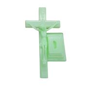 Croix catholique lumineuse décoration en résine symbole catholique statue crucifix lumineux pendentif croix catholique crucifix missionnaire statue brille cadeau catholique pour femme homme cadeau
